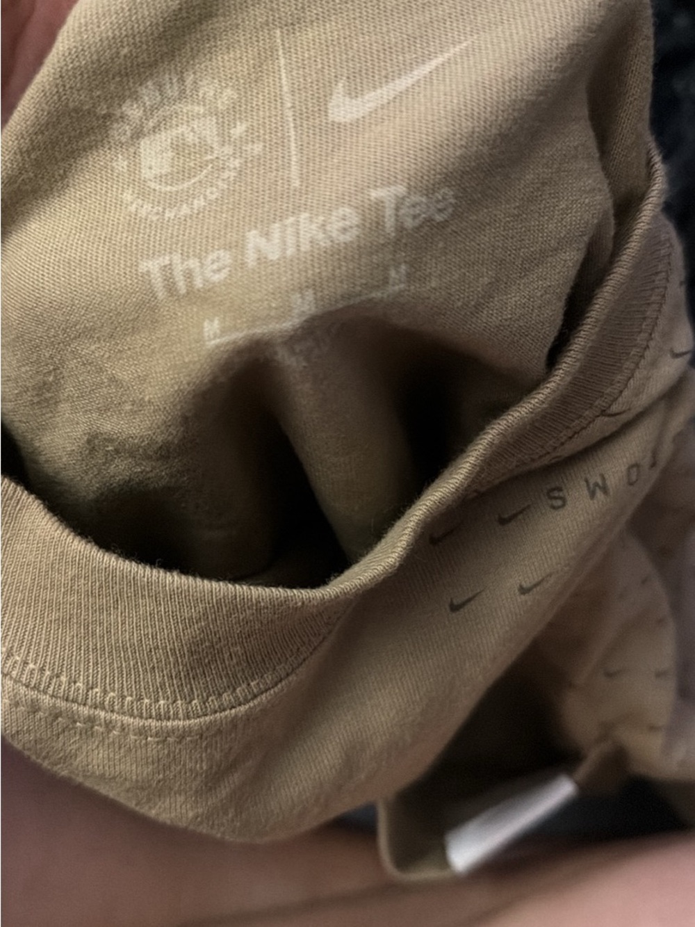 Nike Kids Tan Athletic Shorts with Subtle Swoosh